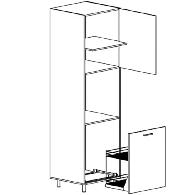 Szafka kuchenna Linea D60P grey,4