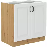 Szafka kuchenna Stilo biały mat/artisan 80D 2F BB