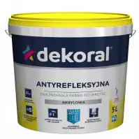 Dekoral Antyrefleksyjna Farba Akrylowa Do Wnętrz 5l