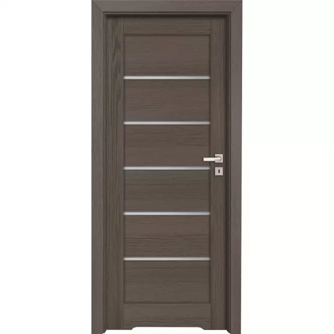 Drzwi wewnętrzne Donato 4 70L antracyt B637 / WC + podcięcie