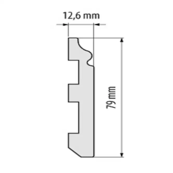 Listwa przypodłogowa Elegance LPC-07-T101 biała satyna