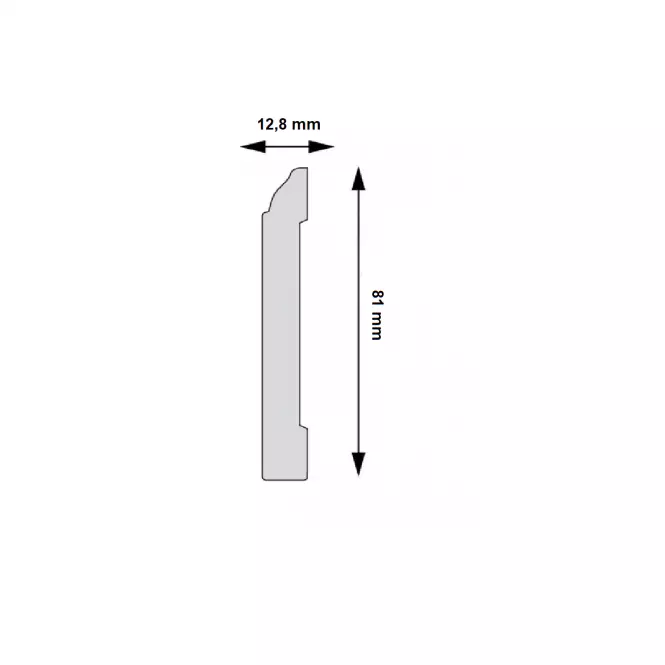 Listwa przypodłogowa Elegance LPC-15-101 biała mat