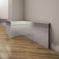 Listwa przypodłogowa Elegance LPC-20-148 srebrny szczotkowany