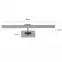 Kinkiet Goya 455 AG-G08W45 chrom 8W K1,3