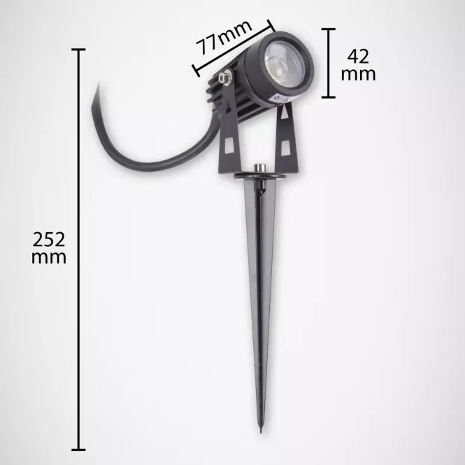 Lampa Plant LED 3W black 4500K 03129