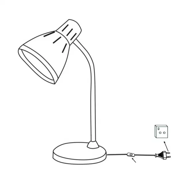 Lampa biurkowa 2812 Czarna