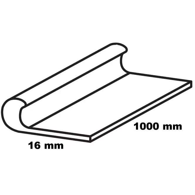 Profil wykończeniowy aluminiowy srebrny 16x1000