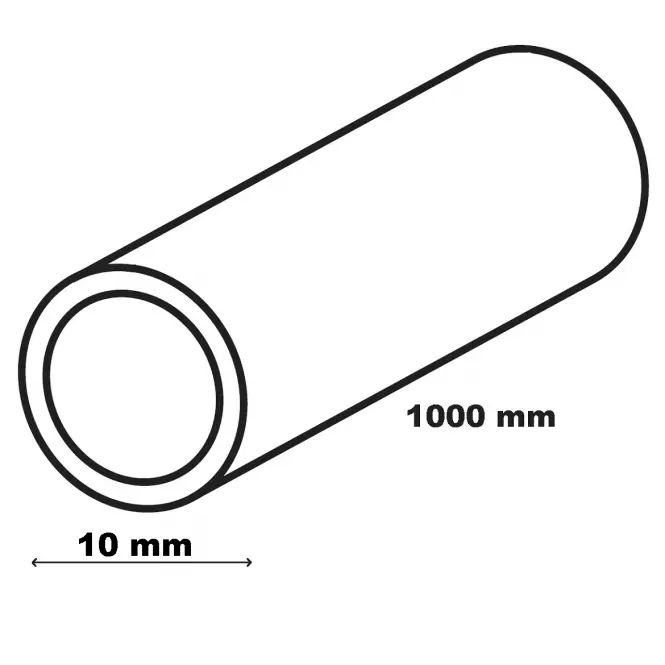 Rurka PVC biała 10x1000
