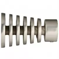 Zakończenie metalowe 19mm Tenor satyna nikiel (2szt.)