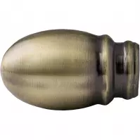 Zakończenie metalowe 19mm Aida złoto antyk (2szt.)