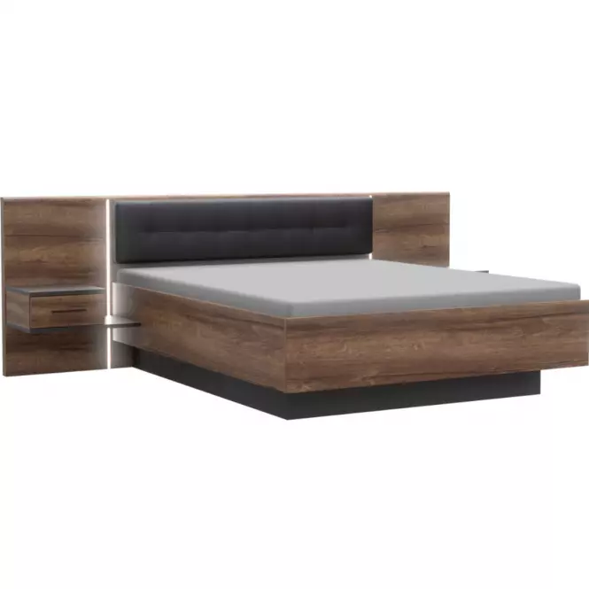 Łóżko+Szafki Nocne 305 Bellevue BLQL181B-N09
