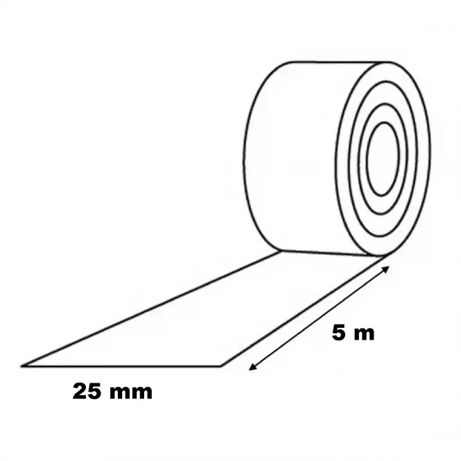 Taśma antypoślizgowa biała 25mm 5m