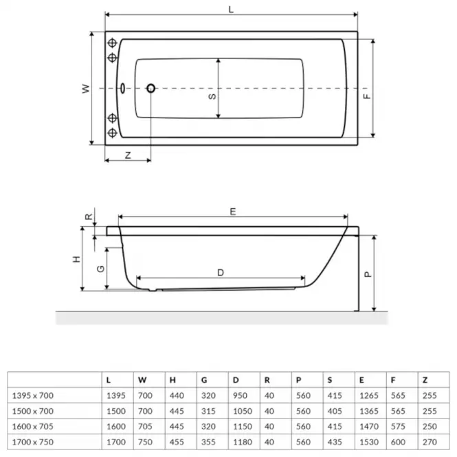 Wanna Aquaria 160/70 (WAEX.AQU16WH)