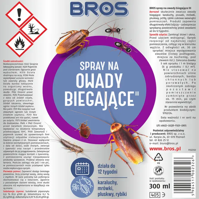 BROS - spray na owady biegające 300 ml