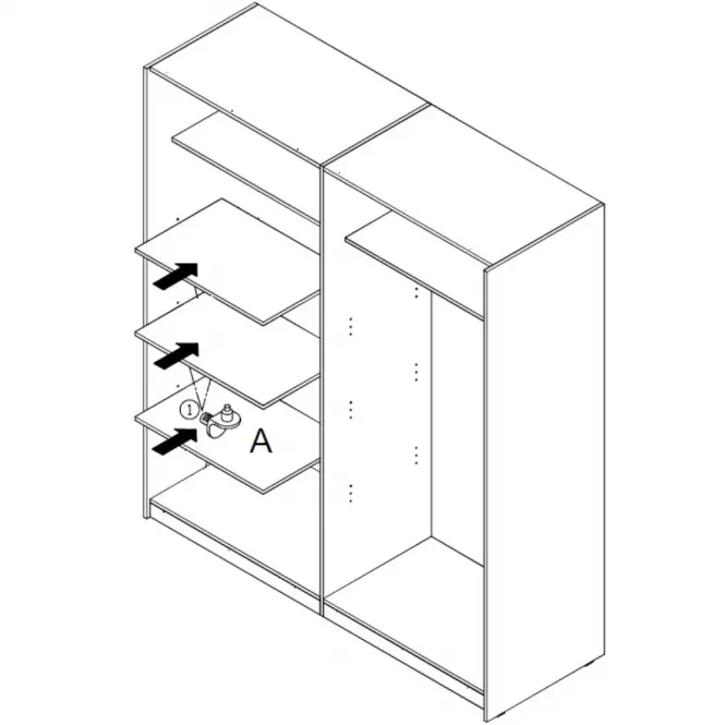 Półki 3szt Dmrd82-A06