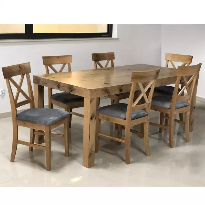 Krzesło Kr-01 Dąb Sękaty Tk. Popiel Ar-11046