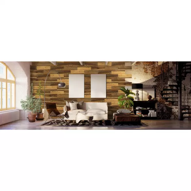 Panel ścienny drewniany Natural Wood Brown op=0,5m2