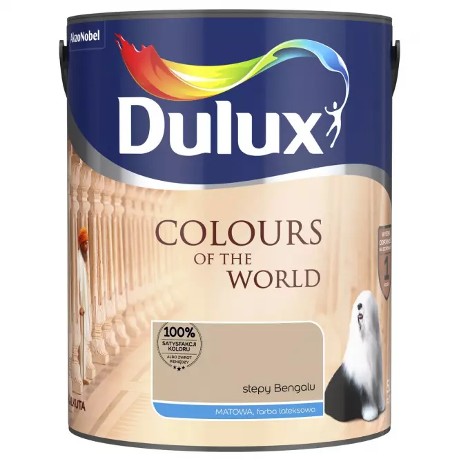 Dulux Kolory Świata Lateksowa Emulsja Do Ścian i Sufitów Stepy Bengalu 5l