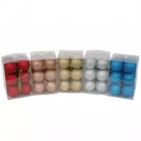 Bombki 4 cm (12 szt.) mix 31109