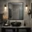 Lustro w czarnej ramie 60x80