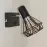 Lampa Mini Szach 2745 Czarna K1