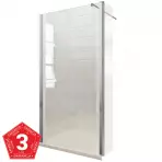 Ścianka WALK-IN Leaf 90+30x195 profil chrom