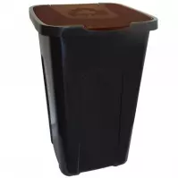 Pojemnik na śmieci 50 L do sortowania brązowy