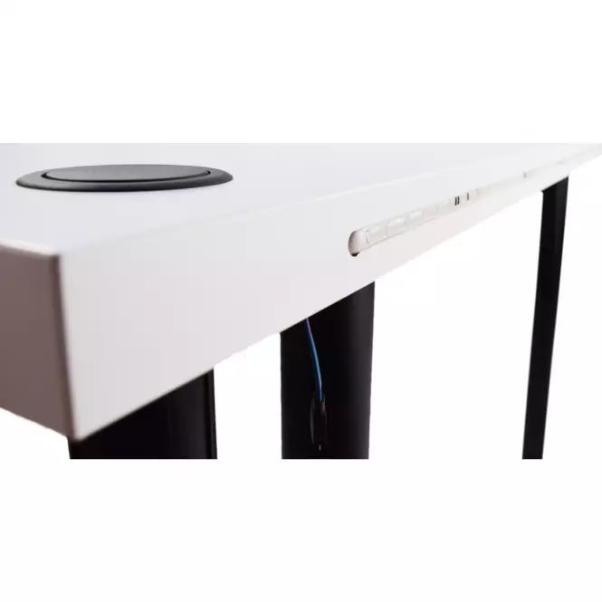 Biurko Gamingowe 136x66x28 Model 2 Biały Low