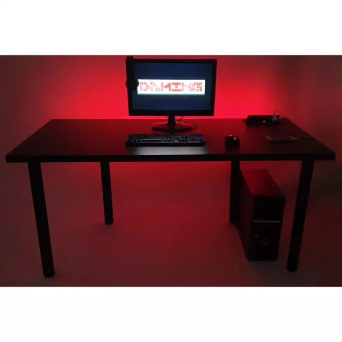 Biurko Gamingowe 160x80x36 Model 2 Czarny Top