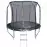 Trampolina ogrodowa COMFORT z drabinką 244cm czarna