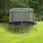 Trampolina ogrodowa COMFORT z drabinką 244cm czarna,3