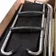 Trampolina ogrodowa COMFORT z drabinką 366cm czarna,4