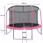 Trampolina ogrodowa COMFORT z drabinką 305cm różowa,2