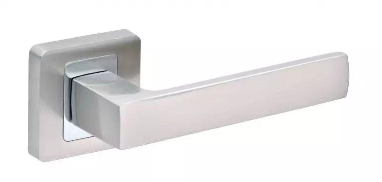 Klamka drzwiowa TOMA R62 nikiel/satyna/chrom