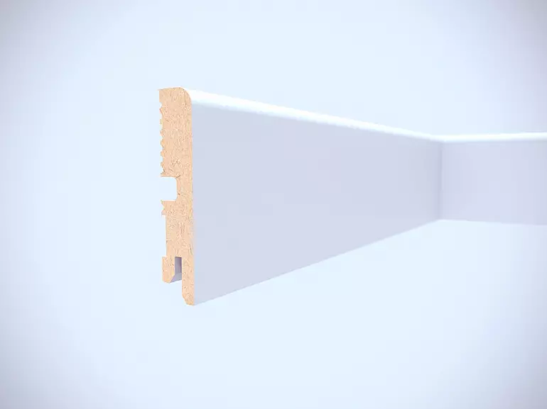 Listwa przypodłogowa MDF Foge LB1 80 biały półmat