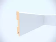 Listwa przypodłogowa MDF Foge LB1 100 biały półmat