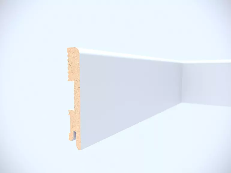 Listwa przypodłogowa MDF Foge LB1 100 biały połysk