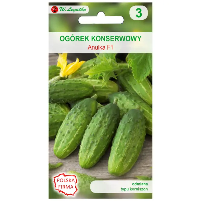 Ogórek gruntowy korniszonowy Anulka F1