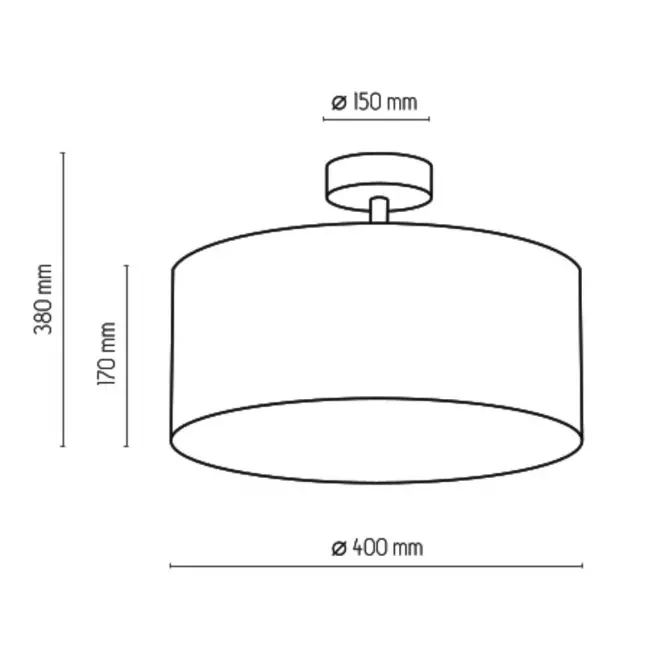 Lampa Rondo 400 black 4246 LW4