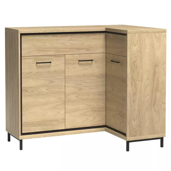 Komoda Narożna M15 Mediolan Natural Hikora