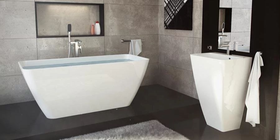szare płytki łazienkowe