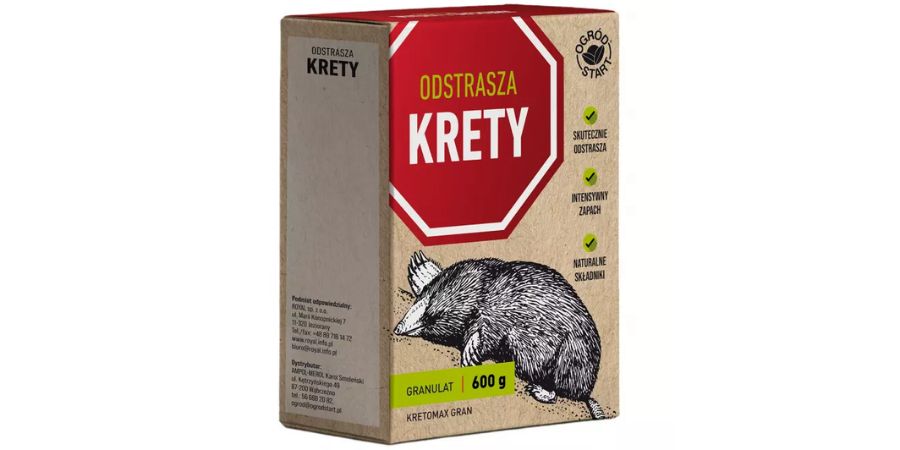 Odstrasza krety 600 g karton Kretomax Gran