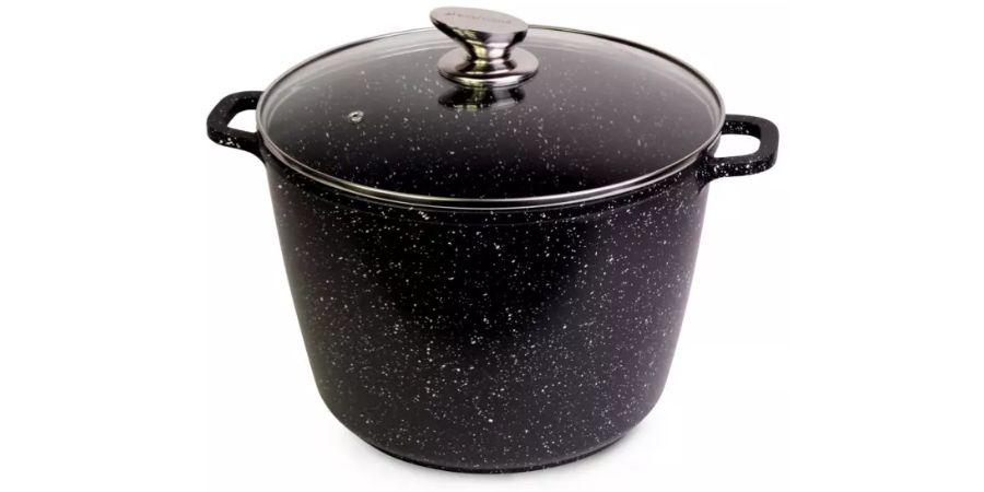 Garnek Marmurowy 4,5l Z Pokrywą Szklaną