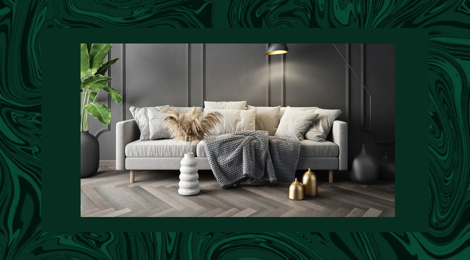 przytulny salon drewniane meble
