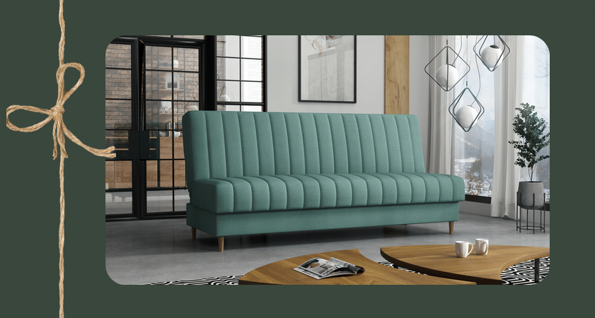 wygodna sofa z funkcją spania